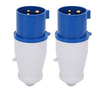 Annadue Prise d'alimentation Industrielle 3 Broches monophasé 16A 220-250V, Connecteur IP44 Antidéflagrant à 3 Trous