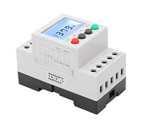 Annadue Protecteur de Séquence de Phase de Tension AC 208 480V | Triphasé, 3 fils, surtension réglable, écran LCD, montage sur rail, réinitialisation manuelle automatique