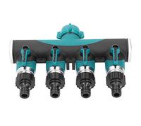 Annadue Raccord de Robinet 4 Voies, Distributeur de Vanne Métallique, | Séparateur de tuyau d\'arrosage avec filetage 3/4 pouces, 4 sorties, pour l\'irrigation de la pelouse