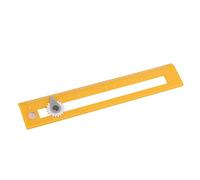 Annadue Règle de Boussole de Haute Précision Deux en un, Boussole de Dessin de 15 Cm avec Règle Droite pour les étudiants, Fabricant de Cercles à Géométrie Réglable, à Calcul Précise pour (YELLOW)