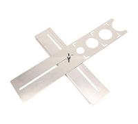 Annadue Règle Réglable de Localisation de Trous de Carrelage en Acier Inoxydable, Outil de Mesure Universel de Perçage, Jauge d'alignement de Carrelage, Guide de Perforation pour Marbre de Verre