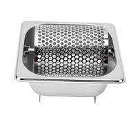 Annadue Rouleau Beurrier en Acier Inoxydable à Molette pour Pains et | Le tambour perforé recouvre uniformément les petits pains et le maïs, et le cadre ouvert se nettoie sous l\'eau courante.