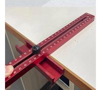 Annadue Support de Fraisage en Alliage D'aluminium pour Bois, Découpe de | Planche à rabat pour machine à découper, guide de fraisage, gabarit de coupe circulaire avec rallonge, pour MDF et panneaux