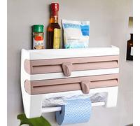 Annadue Support de Rangement Mural pour Bouteilles de Sauce, Support de Serviette en Papier, Distributeur de Film Conservateur, étagère de Rangement de Cuisine pour Comptoir, étagère à épices pour