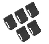 Annadue Support de Rangement pour Batteries 18V, Lot de 5 (Black) | Boîtier de support de batterie avec fente de ceinture, support ABS + PC Durable pour 18V, support mural