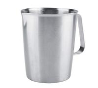 Annadue Tasse à Mesurer en Acier Inoxydable, Pichet à Mousse de Lait de 2000 Ml, Grand Pichet à Lait pour l'art du café au, Tasse Barista avec Bec Verseur, Durable pour Mousser à la Vapeur
