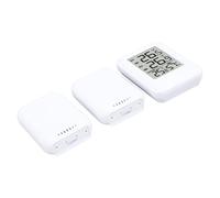 Annadue Thermomètre Numérique sans Fil avec Alarme Horaire et Calendrier | Hygromètre intérieur et extérieur, double capteur en temps réel, enregistrement maximum sur 24 heures, commutable ℃ ℉,
