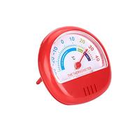 Annadue Thermomètre pour Réfrigérateur et Congélateur, Grand Cadran Mécanique Blanc, Jauge de Température Précise De-30 à 40 ℃ pour Réfrigérateur (rouge)