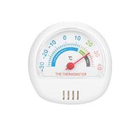 Annadue Thermomètre pour Réfrigérateur et Congélateur, Grand Cadran Mécanique Blanc, Jauge de Température Précise De-30 à 40 ℃ pour Réfrigérateur (WHITE)