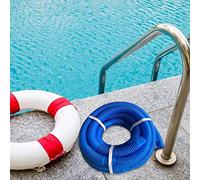 Annadue Tuyau de Piscine Flexible, 32mm X 5m, Résistant aux UV, pour (BLUE) | Tuyau d\'eau de piscine résistant au chlore, avec connecteur de pompe à filtre pour le nettoyage de la piscine