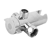 Annadue Vanne de Dérivation de Douche, Inverseur G1/2 3 Voies, Vanne de Douche de Bain avec Support de Pomme de, Adaptateur de, Accessoire de Salle de Bain pour Murale (Interface 2)