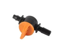 Annadue Vanne d'irrigation Goutte à Goutte, 50 Pièces 4/7 Mm de Diamètre Extérieur 6 Mm, Vanne de Commutation de 0,2 Pouces, de Tuyau d'eau de Jardin pour Système 'irrigation, Joint de Tuyau de