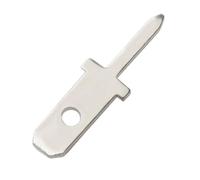 ANNBCDL Lot de 50/100 cosses à souder PCB à ressort, 2,8 mm d'épaisseur, une patte, feuille de soudage PCB, 2,8 mm d'épaisseur(Thickness 0.8MM,Quantity 50pcs)