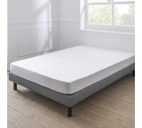 Anne de Solène - Alèse & Protège-Matelas Imperméable - Collection Zenitude Blanc 180x200 cm - Molleton de Coton 170 GR/m² - Respirant - Forme Drap Housse - Bonnet 35 à 42 cm - Lavable 60°C