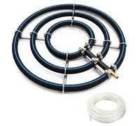 Anneau d'aération pour aquarium, diffuseur de nano-oxygène, 8 mm, 35 cm, avec un tuyau de 5 mètres