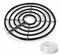 Anneau d'aération pour étang de carpes koï, en acier inoxydable, diamètre 55 cm, avec 5 boucles