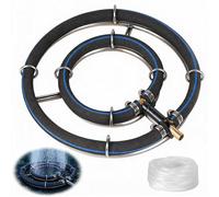 Anneau d'aération pour étang de koï et aquarium, diamètre 25 cm, 2-en-1, avec un tuyau de 5 mètres
