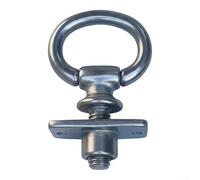 Anneau de chute en acier inoxydable - M10 x 67 cm - Boulon de harnais de carrosserie robuste pour matériel d'équitation, matériel de selle et accessoires d'écurie - Argent antirouille