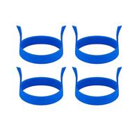 Anneau de cuiseur d'œufs, anneaux d'œufs en silicone | Cercle de Cuisson des Oeufs Rond 4x,Moules à œufs en Silicone pour chauffante, outil de cuisine, façonneur de crêpes pour chauffante, Muffins, Sa