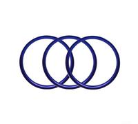 Anneau de grille d'aération en aluminium pour Mazda pour Mx-5, pour Mazda 2, CX-3 - AC Air Outlet Outlet Trim pour barre de décoration (3 pièces) (bleu)