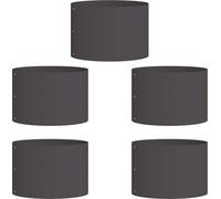 Anneau de jardinière 5 pcs Noir 30 x 30 x 20 cm