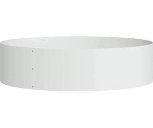 Anneau de jardinière Blanc 80 x 80 x 20 cm Acier laminé à froid