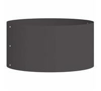 vidaXL Anneau de jardinière Noir 40 x 40 x 20 cm Acier laminé à froid