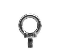 Anneau De Levage 1-2 pièces de levage écrou crochet boulon à œil et écrous anneau vis rond en acier inoxydable 304 taille M3/M4/M6/M8/M10/M12/M14(Eye Bolt,Size M8 2pcs)