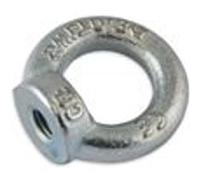 Anneau de levage femelle en acier zingué C15 M12 340kg - CHAPUIS - 901/12Z Noir G