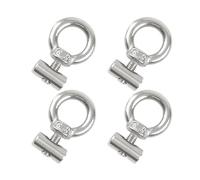Anneau De Levage Lot de 4 œillets d'arrimage for rail store, accessoires montage M5/M6, boulon en acier inoxydable, cordon élastique, sur kayak(M5)