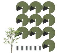 Anneau de paillis d'arbre pour racines d'arbres et paillis avec clous de | Barrière de couverture de racines de plantes adaptée au jardin paysage cour espace extérieur pelouse parterre de fleurs et