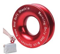 Anneau de Récupération, Manille Souple 41 000 LB, Poulie d'Arrachage Robuste pour Récupération Hors Route | Kit Accessoires Treuil, Outil de Récupération de Véhicules 4x4, Récupération de Terrain