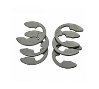Anneau de retenue de circlip E-Clip en acier inoxydable 304, 50 pièces | Ajustement parfait dans les rainures d'arbre standard for le positionnement des composants(4mm,304)