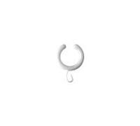 anneau de rideau de douche ASW 189010 Ø 32 mm, ouvert en haut, plastique blanc