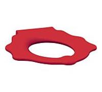 Geberit Bambini WC anneau de siège 573373000 avec fonction de support, design tortue, rubinrot