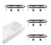 Anneau De Vidange D'évier De Cuisine - Lot De 4 Anneaux De Bouchon De Trop-Plein pour Lavabo De Salle De Bain, Couvercles De Trou De Trop-Plein De Rechange pour Un Aspect D'évier Propre Et | Évie