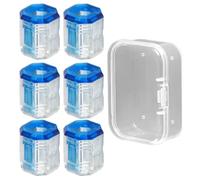 Anneau de vis magnétique pour perceuse | Lot de 6 supports de forets magnétiques transparents | Embout d'outils à main antidérapant | Instructions de vis pour perceuses électriques pour bricoleurs