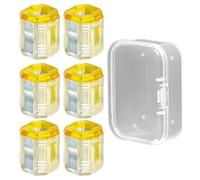 Anneau de vis magnétique pour perceuse | Lot de 6 supports de forets magnétiques transparents | Embout d'outils à main antidérapant | Instructions de vis pour perceuses électriques pour bricoleurs