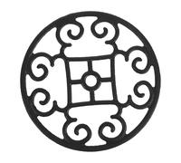 Anneau de Wok Antidérapant Rond en Fer Noir pour Cuisinière à Gaz | Base Stable, Résiste aux Hautes Températures, Limite le Balancement, Accessoire D'appui pour Casseroles
