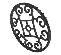Anneau de Wok Rond Antidérapant en Fer Noir pour Cuisinière à Gaz | Base Stable, Réduit le Basculement, Remplacement pour Gazinière, Usage Quotidien, Format Compact, Couleur Noire