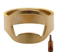 Anneau décapsuleur pour homme, anneau décapsuleur | Ouvre-bouteille à bague | Gadgets de cuisine d'anneau d'ouvreur de bière, bijoux de mode d'acier inoxydable, outil de barre de bière pour les hommes