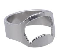 Anneau décapsuleur pour homme, anneau décapsuleur,Ouvre-bouteille de bière - Anneau d'ouvreur de bière de bijoux de mode, outil de barre de, ouvre-boîte d'anneau en acier inoxydable pour hommes