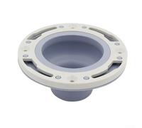 Anneau d'extension de bride de toilette en silicone de 7,6 à 10,2 cm (gris) | Pour une compatibilité polyvalente, convient aux canalisations de 7,6 cm et 10,2 cm, design flexible, adaptation facile