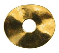 Anneau Donut Ovale Métal 40x35 Mm Doré