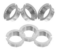Anneau Extérieur de Douille G9 pour Lampe, Installation Facile, Lot de 6 | Alliage de Zinc Argenté, Diffusion Lumière, pour Lampes de Table et Maison, Pièces de Remplacement