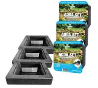 Anneau Flottant Bassin 25 cm avec Aqua Set - Île incl. Substrat