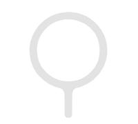 Anneau magnétique - Aimant de boîtier, 1 lot d'auréole adhésive pour alimentation sans fil, cercle de fer avec forte adhérence, pièce mobile, circulaire pour commutation, poste de travail et