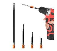 Anneau magnétique porte - 4 pièces acier dégagement rapide | support forets tournevis hexagonal aimant puissant | extension vissage bricolage automobile électricité cloison sèche professionnel