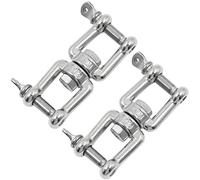 Anneau Pivotant Manille Connecteurs Suspension - MâChoires En Acier Inoxydable 304, Pivote En Toute Pour Fauteuil Suspendu, BalançOire, Sac De Frappe, Yoga, Meubles Suspendus Et Divers - 2 Pcs