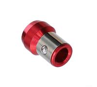 Anneau porte-embout de tournevis magnétique de 6,35 mm hexagonal, retenue de vis amovible pour perçage de précision, manchon métallique haute dureté HRC60 doré, bleu, rouge (rouge)